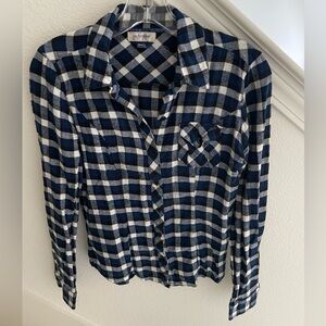 Anchor blue Women’s Checkered Flannel size S